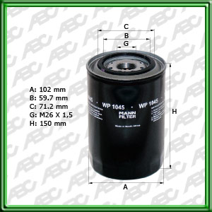 Filtro de ACEITE - MITSUBISHI