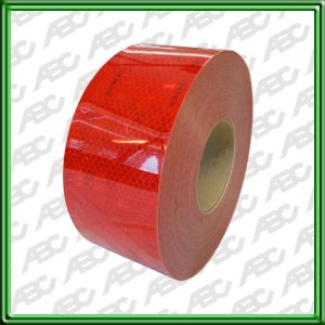 CINTA REFLECTIVA ROJO 76MM-15MT