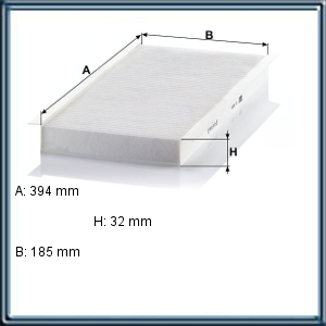 FILTRO DE AIRE PARA HABITACULO MERCEDES BENZ (UE5)