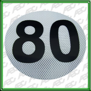 CIRCULO DE REFERENCIA PARA MAXIMA VELOCIDAD 80 (X1)