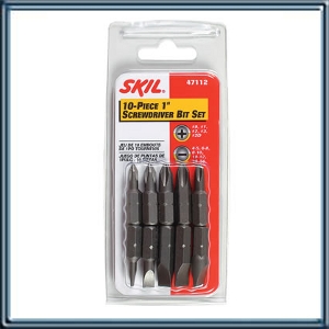 ACCESORIO JUEGO DE PUNTAS 1 PHILIPS Y PLANO - 10 Piezas. Puntas de 1: Philips:  0.  1.  2.  3  2D. Plano: 4-5. 6-8. 8-10. 10-12. 12-14. Unidad de embalaje: 5