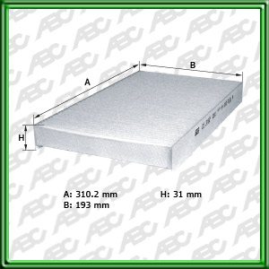 Filtro de FILTRO PARA CABINA - AUDI