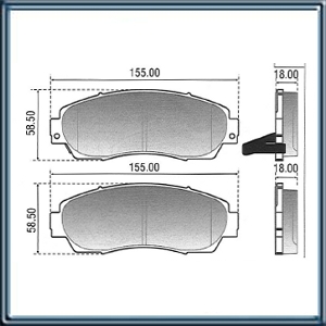 PASTILLA DE FRENO HONDA CRV DELANTERA (07>12)