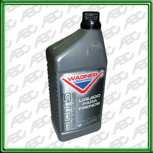 LIQUIDO DE FRENO DOT 5 - Contenido x envase: 1 Lt. - Unidad de embalaje: 6 envases x caja - SEGUN NORMA IRAM-AITA