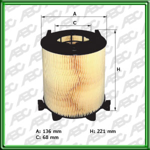Filtro de AIRE - KOMATSU - AUDI - SEAT - VW (VOLKSWAGEN)