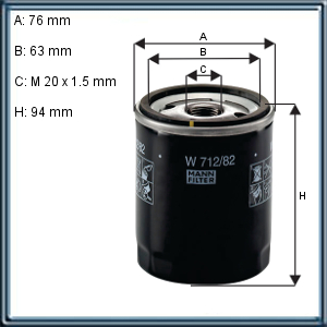 Filtro de ACEITE - FORD