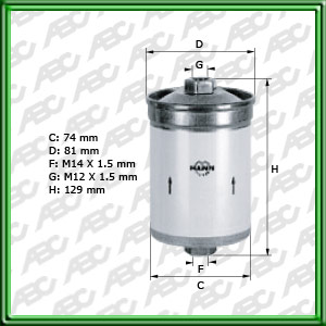 Filtro de COMBUSTIBLE Primario - Secundario - PEUGEOT