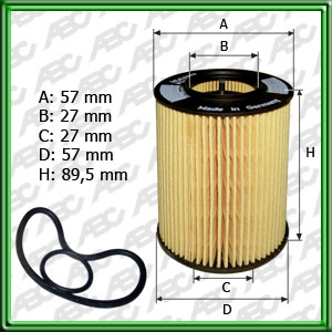 Filtro de ACEITE - MERCEDES-BENZ (DAIMLER AG)
