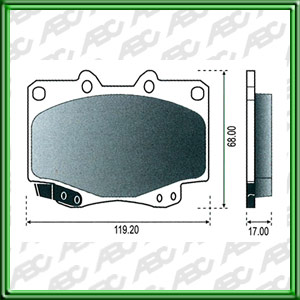 PASTILLAS DE FRENO TOYOTA HILUX 4X2 AÃ±o: 05Â» PosiciÃ³n: DELANTERO Caliper: TRW // TOYOTA HILUX 2X2 AÃ±o: 05Â» PosiciÃ³n: DELANTERO Caliper: TRW