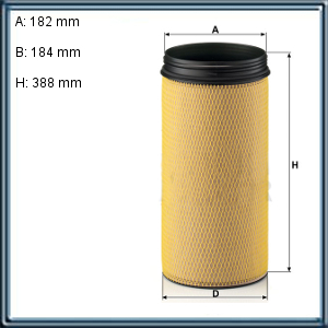 Filtro de ELEMENTO DE SEGURIDAD - CASE CONSTRUCTION - CASE-IH (CNH GLOBAL)