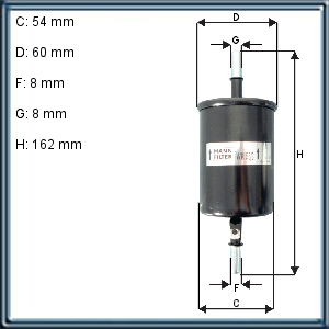 FILTRO DE COMBUSTIBLE CHEVROLET (UE10)