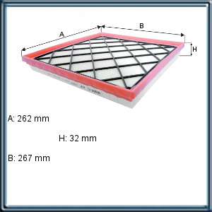 FILTRO DE AIRE CHEVROLET CRUZE 2.0 2011> (UE5)