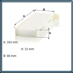 FILTRO PARA CABINA - PEUGEOT - CITROEN (UE5) RA CU 3039-2