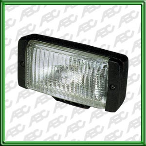 FARO HALOGENO AUXILIAR UNIVERSAL DE TRABAJO - Faro trasero halogeno. Luz inundante. Para lamparas H3 - 12V 55/50W. Nro. original MASSEY 9005 496 M91- ZANELLO 130 1030. Caja x 1 unid.