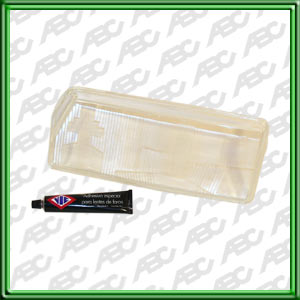 LENTE REPOSICION RENAULT 9 FASE II / 11 FASE II IZQUIERDO - PARA OPTICA 742 DOBLE CON REFLECTOR ALTA. CAJA X 4 UNID.