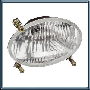 FARO PRINCIPAL HALOGENO OVALADO PARA EMPOTRAR  LINEA AGRICOLA LUZ ALTA Y BAJA CON  LUZ DE POSICION   LENTE CRISTAL LAMPARA H 4  24V  ( CAJA X 10 UNID)