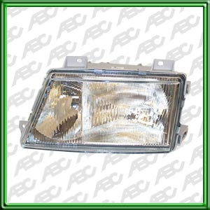 OPTICA LINEA BUSES - CAMIONES - COLECTIVOS MERCEDES BENZ SPRINTER I 94 -> 01 IZQUIERDO - Faro principal asimetrico combinado con reflector bifocal y faro antiniebla incorporado. Para lamparas H1 - H3 - H4. Caja x 4 unid.
