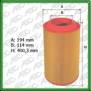 FILTRO DE AIRE DEUTZ CAMIÃN AGRALE 8500 C/MOTOR MWM  (3.2000Â»). AGCO 6.150 - EQUIVALENCIA: - MANN: C 20 500 - FRAM: CA-9352