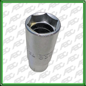 BOCALLAVE ESTRIADO PARA BUJIAS TS 1/2. // ANCHO1: 24.3 mm. // ANCHO2: 27.8 mm.