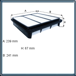 FILTRO DE AIRE MITSUBISHI (UE1) RA C2451
