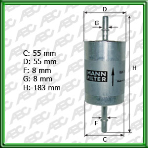 Filtro de COMBUSTIBLE - FORD - VOLVO CARS