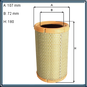 FILTRO DE AIRE RENAULT (UE1) RA C 11 445