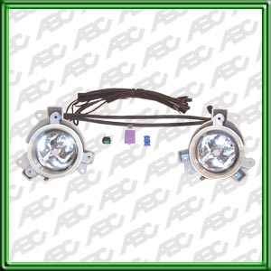 OPTICAS Y FAROS LINEA AUTO FORD RANGER 04 -> KIT DE FAROS AUXILIARES ANTINIEBLA. Con Aros de SujecciÃ³n. LÃ¡mpara H3. Caja x 2 unidades