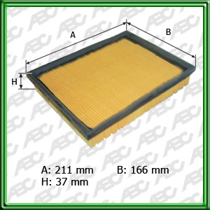 FILTRO DE AIRE GM CORSA 1.0. 1.4I.  1.6I 8V. 1.6I 16V.TIGRA 1.6I 16V.  CORSA  PICK-UP 1.6I 8V - EQUIVALENCIA: MANN: C 2256 - FRAM: CA-5496