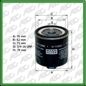 Filtro de ACEITE - SEAT - SKODA - VW (VOLKSWAGEN)