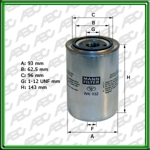 Filtro de HIDRÃUILICO PRESIÃN / SUCCIÃN / LEVANTE - JOHN DEERE