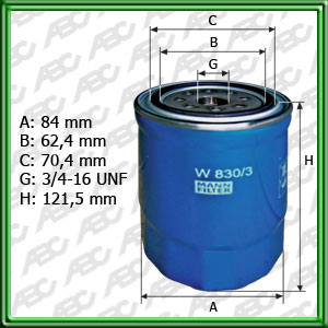 Filtro de ACEITE - KIA MOTORS