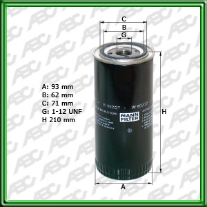 Filtro de ACEITE - FIATAGRI (CNH GLOBAL) - LIEBHERR - LIEBHERR-MOBILKRANE