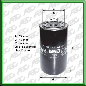 Filtro de COMBUSTIBLE Primario - Secundario - MICHIGAN