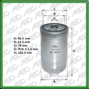 Filtro de COMBUSTIBLE - ALFA ROMEO - FIAT