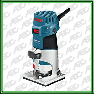 FRESADORA GKF 600 / POTENCIA: 600 W / VELOCIDAD: 33000 RPM / PROFUNDIDAD DEL CORTE:65 MM / CAPAC. DE PORTA HERR. : 6-8 MM / PORTA HERR. DE SERIE 1/4pulg.