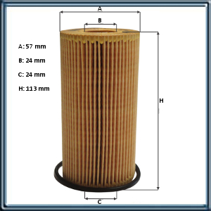 FILTRO DE ACEITE PARA RENAULT MASTER II 2.5 DCI 2012-> (UE1)