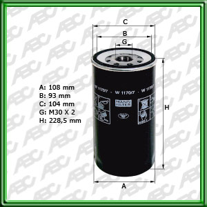 Filtro de ACEITE - IVECO