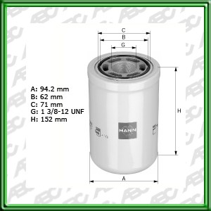 Filtro de HIDRÃUILICO PRESIÃN / SUCCIÃN / LEVANTE - CASE-IH (CNH GLOBAL) - JOHN DEERE