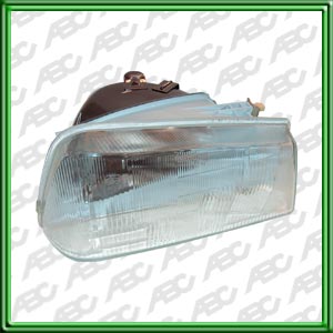 OPTICA LINEA AUTO PEUGEOT 505 SR 92 -> DERECHO - Faro asimetrico halogeno con luz de posicion. Para lamparas H4. Caja x 4 unid.