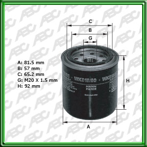 Filtro de COMBUSTIBLE - CATERPILLAR - MITSUBISHI