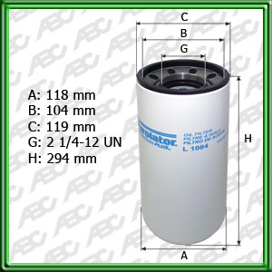 FILTRO DE ACEITE CUMMINS. BOMAG. COMPAIR. DEUTZ. FIAT-HITACHI. FORD. JOHN DEERE. MASEY FERGUSON - EQUIVALENCIA: MANN: WP 12 300 - FRAM: HPH-6349A (=L54519)