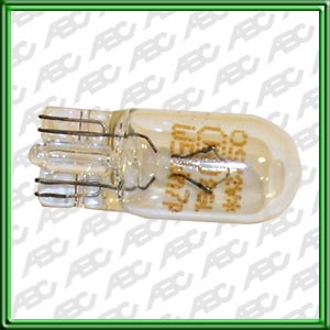 LAMPARA MINIATURA 12 VOLTS LAMPARA DE POSICION (CASQUILLO DE VIDRIO)STANDARD (AMBAR) 5 WATTS W2.1x9.5d W5W