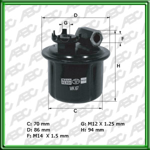 Filtro de COMBUSTIBLE Primario - Secundario - HONDA - ROVER - LANDROVER
