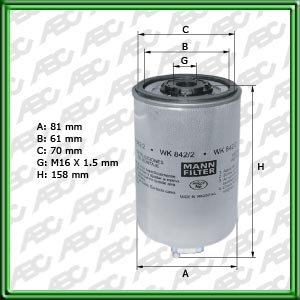 Filtro de COMBUSTIBLE - CASE CONSTRUCTION - CASE-IH (CNH GLOBAL) - FIATAGRI (CNH GLOBAL) - HYSTER - HYUNDAI - JCB (J.C. BAMFORD) - KOMATSU - LINDE - MANITOU - MASSEY-FERGUSON TRAKTOREN - NEW HOLLAND - PAUNY ZANELLO - STILL - ZANELLO - ALFA ROMEO - C HEVRO