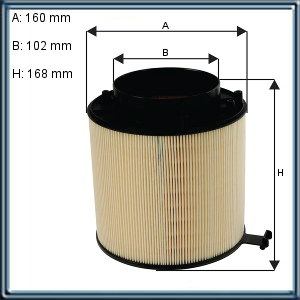 FILTRO DE AIRE AUDI (UE5)