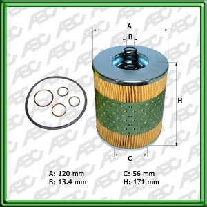 Filtro de ACEITE - ATLAS COPCO - CLAAS - KOMATSU - MERCEDES BENZ