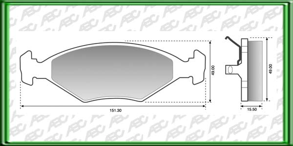 PASTILLAS DE FRENO FORD GALAXY AÃ±o: 91>94 Posicion: DELANTERO Caliper: ATE-TEVES // FORD VERSAILLES GL AÃ±o: 91>94 Posicion: DELANTERO // VOLKSWAGEN GOL GTI AÃ±o: 91>94 Posicion: DELANTERO Caliper: ATE-TEVES // VOLKSWAGEN GOL GTI 2.0 AÃ±o: 88>94 Posic  i