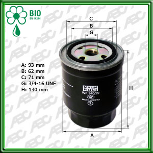 Filtro de COMBUSTIBLE - NISSAN