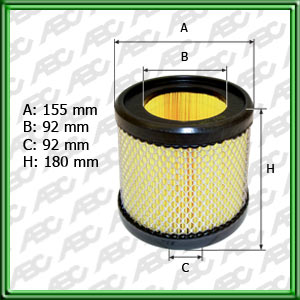 FILTRO DE AIRE RENAULT CLIO 1.6I. 1.9 D. F8Q 1.9. EXPRESS 1.9 D - EQUIVALENCIA: MANN: C 16 113 - FRAM: CA-5308