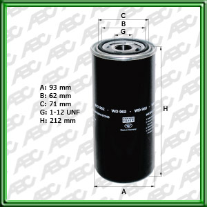 Filtro de HIDRÃUILICO PRESIÃN / SUCCIÃN / LEVANTE - BOBCAT - HANOMAG TRAKTOREN - LIEBHERR